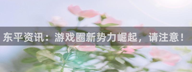 欧博娱乐4开户：东平资讯：游戏圈新势力崛起，请注意！