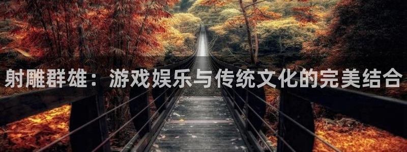 欧博娱乐登录：射雕群雄：游戏娱乐与传统文化的完美结合